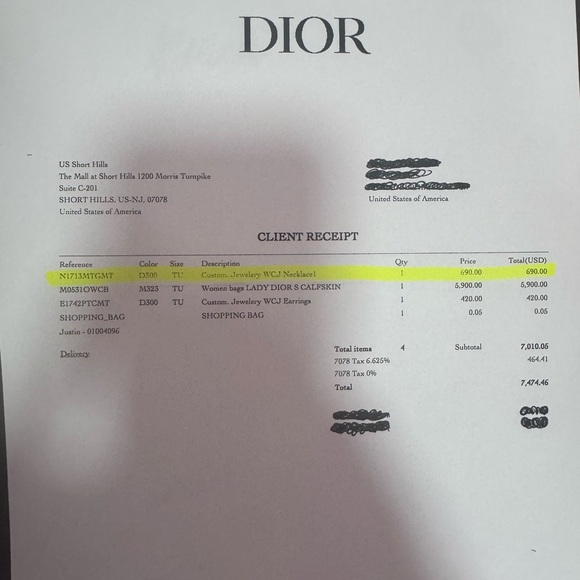 30 Montaigne Short Necklace- DIOR - Picture 3 of 5